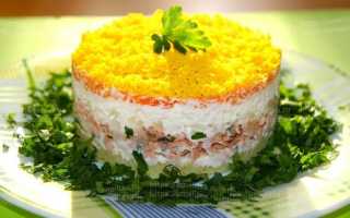 Салат Мимоза с сыром и рыбными консервами. Подборка популярных сочетаний