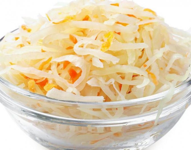 Квашеная капуста.