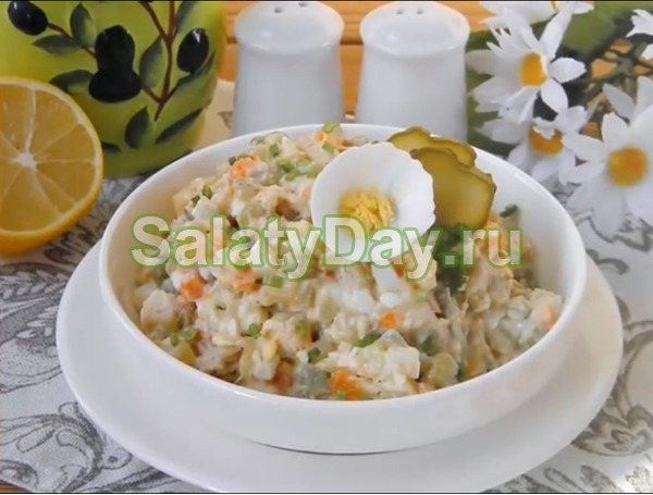 Салат столичный с курицей – классический