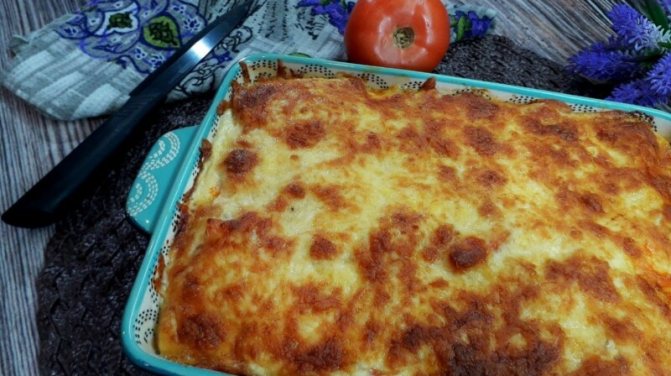 Запеканка из кабачков с фаршем в духовке — рецепт с фото